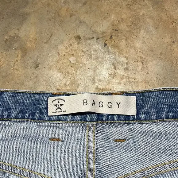 Vintage Y2k Arizona Baggy Loose Fit Faded Jeans 33x30 - Picture 4 of 5